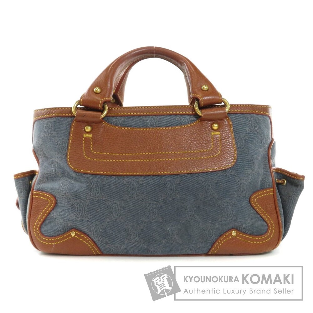 Celine Boogie Bag Handbag Leather Canvas